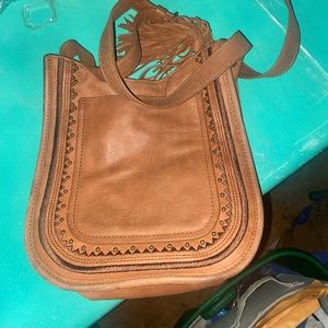 Leather cross body